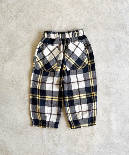 A BOND(アボンド)の「チェックボリュームパンツ(その他パンツ・キッズ・ブラウン/イエロー/グリーン・90/100/110/120/130/140/150)」の3枚目の写真