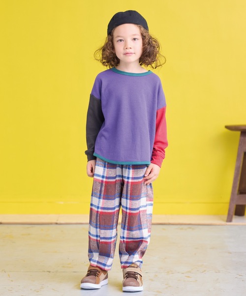 A BOND(アボンド)の「チェックボリュームパンツ(その他パンツ・キッズ・ブラウン/イエロー/グリーン・90/100/110/120/130/140/150)」の15枚目の写真