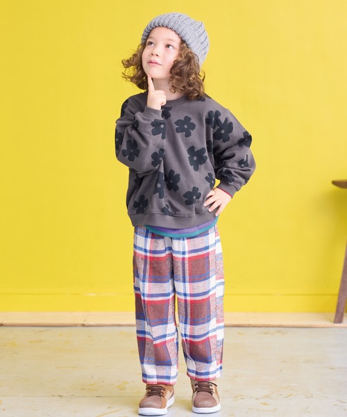 A BOND(アボンド)の「チェックボリュームパンツ(その他パンツ・キッズ・ブラウン/イエロー/グリーン・90/100/110/120/130/140/150)」の13枚目の写真