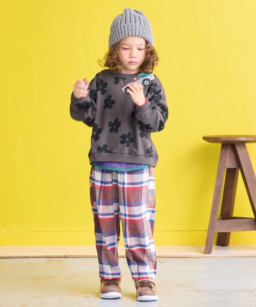 A BOND(アボンド)の「チェックボリュームパンツ(その他パンツ・キッズ・ブラウン/イエロー/グリーン・90/100/110/120/130/140/150)」の12枚目の写真