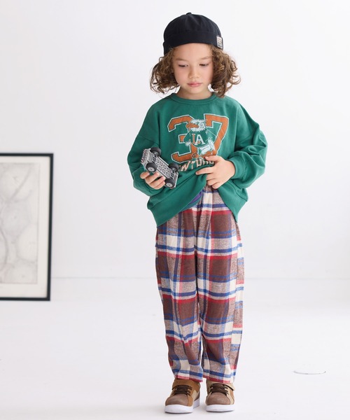 A BOND(アボンド)の「チェックボリュームパンツ(その他パンツ・キッズ・ブラウン/イエロー/グリーン・90/100/110/120/130/140/150)」の18枚目の写真