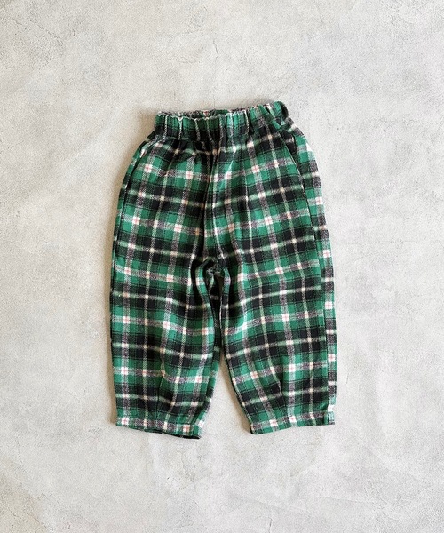A BOND(アボンド)の「チェックボリュームパンツ(その他パンツ・キッズ・ブラウン/イエロー/グリーン・90/100/110/120/130/140/150)」の7枚目の写真