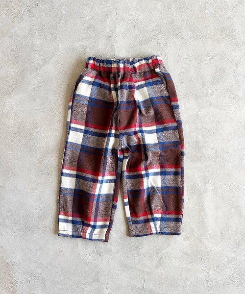 A BOND(アボンド)の「チェックボリュームパンツ(その他パンツ・キッズ・ブラウン/イエロー/グリーン・90/100/110/120/130/140/150)」の9枚目の写真