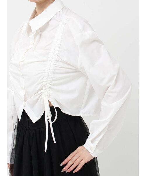 RESEXXY(リゼクシー)の「ドロストリボンショートブラウス(シャツ/ブラウス・レディース・ホワイト/ブラック・FREE)」の22枚目の写真