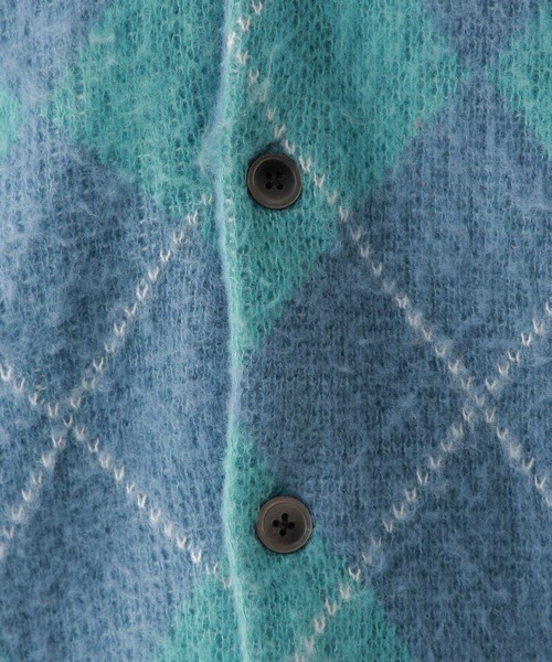 BEVERLY HILLS POLO CLUB（ビバリーヒルズポロクラブ）の「BEVERLY HILLS POLO CLUB/チェックニットカーディガン（カーディガン/ボレロ・レディース・オレンジ/パープル・FREE）」の17枚目の写真