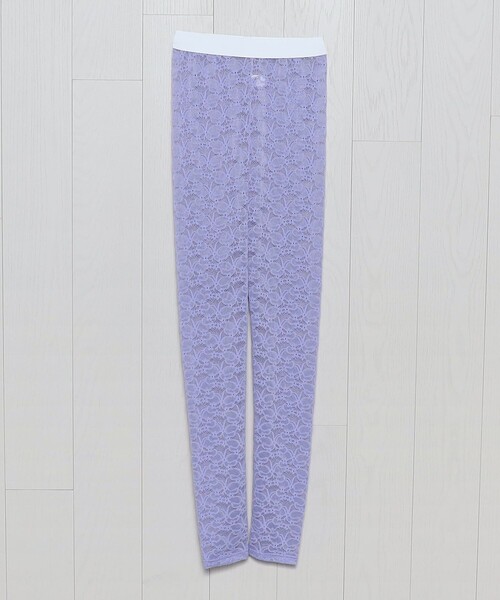 H　BEAUTY&YOUTH UNITED ARROWS（エイチビューティーアンドユースユナイテッドアローズ）の「＜H＞レースレギンス（レギンス/スパッツ・レディース・ホワイト/ブラック/ライラック・FREE）」の3枚目の写真