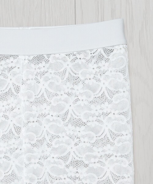 H　BEAUTY&YOUTH UNITED ARROWS（エイチビューティーアンドユースユナイテッドアローズ）の「＜H＞レースレギンス（レギンス/スパッツ・レディース・ホワイト/ブラック/ライラック・FREE）」の9枚目の写真