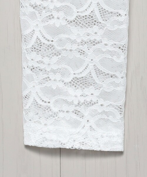 H　BEAUTY&YOUTH UNITED ARROWS（エイチビューティーアンドユースユナイテッドアローズ）の「＜H＞レースレギンス（レギンス/スパッツ・レディース・ホワイト/ブラック/ライラック・FREE）」の11枚目の写真