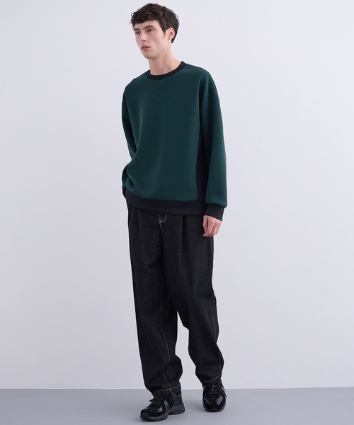 UNITED TOKYO（ユナイテッドトウキョウ）の「13oz ハイツイスト デニム イージーパンツ（デニムパンツ・メンズ・ブラック/インディゴブルー・1/2）」の13枚目の写真