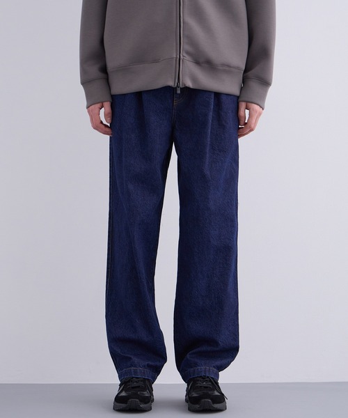 UNITED TOKYO（ユナイテッドトウキョウ）の「13oz ハイツイスト デニム イージーパンツ（デニムパンツ・メンズ・ブラック/インディゴブルー・1/2）」の20枚目の写真