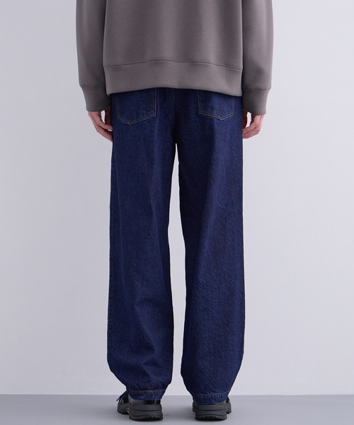 UNITED TOKYO（ユナイテッドトウキョウ）の「13oz ハイツイスト デニム イージーパンツ（デニムパンツ・メンズ・ブラック/インディゴブルー・1/2）」の22枚目の写真