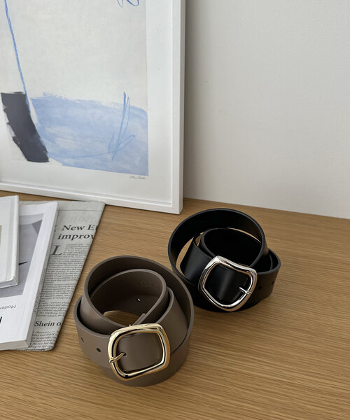 ニュアンスバックル太レザーベルト（ベルト）｜DISCOAT（ディスコート