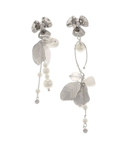 MERCURYDUO（マーキュリーデュオ）の「アシメフラワーモチーフイヤリング（イヤリング・レディース・シルバー/ゴールド・FREE）」の9枚目の写真