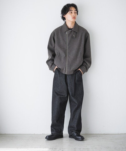 セール】ウールライクZIPブルゾン 116550（テーラードジャケット