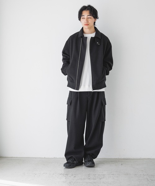 セール】ウールライクZIPブルゾン 116550（テーラードジャケット