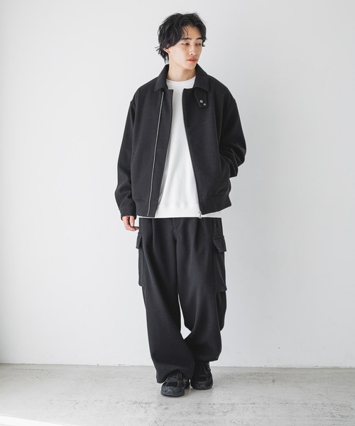 セール】ウールライクZIPブルゾン 116550（テーラードジャケット