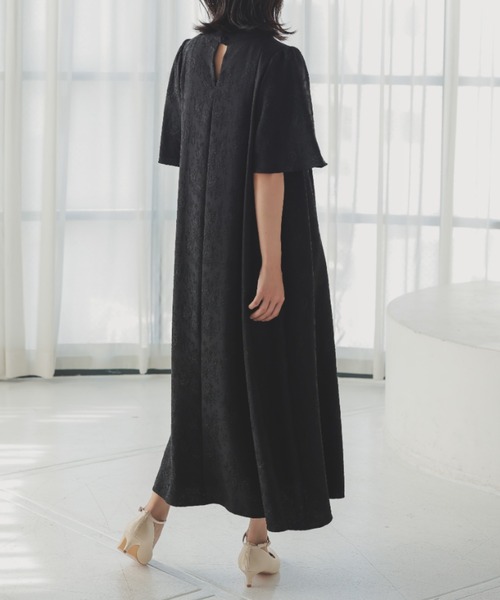 Dorry Doll（ドリードール）の「フラワージャガードフレアードレス　オケージョンドレス（ドレス・レディース・ブラック/ブルー/グリーン・MEDIUM）」の12枚目の写真