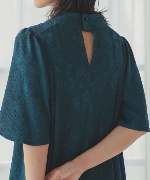 Dorry Doll（ドリードール）の「フラワージャガードフレアードレス　オケージョンドレス（ドレス・レディース・ブラック/ブルー/グリーン・MEDIUM）」の17枚目の写真