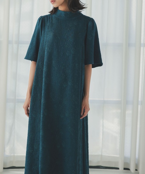 Dorry Doll（ドリードール）の「フラワージャガードフレアードレス　オケージョンドレス（ドレス・レディース・ブラック/ブルー/グリーン・MEDIUM）」の18枚目の写真