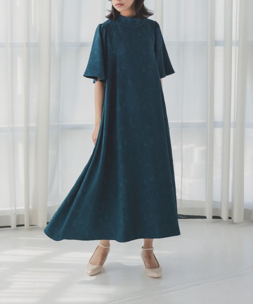 Dorry Doll（ドリードール）の「フラワージャガードフレアードレス　オケージョンドレス（ドレス・レディース・ブラック/ブルー/グリーン・MEDIUM）」の19枚目の写真