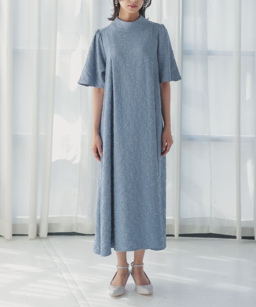 Dorry Doll（ドリードール）の「フラワージャガードフレアードレス　オケージョンドレス（ドレス・レディース・ブラック/ブルー/グリーン・MEDIUM）」の20枚目の写真