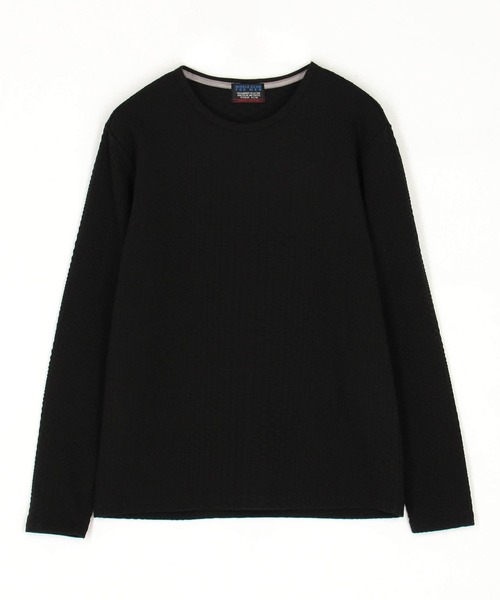 セール】ジオメトリックブリスタージャガードプルオーバー（Tシャツ 