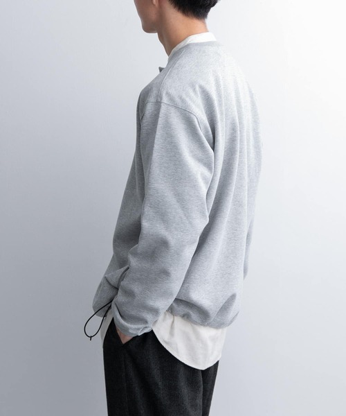 FORK&SPOON（フォークアンドスプーン）の「FORK&SPOON　ダンボールクルーネックカーディガン（カーディガン/ボレロ・メンズ・チャコールグレー/グレー・5/4）」の3枚目の写真