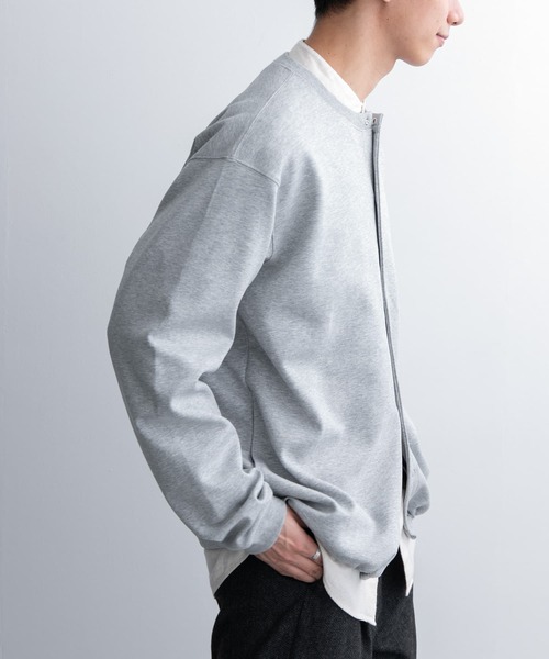 FORK&SPOON（フォークアンドスプーン）の「FORK&SPOON　ダンボールクルーネックカーディガン（カーディガン/ボレロ・メンズ・チャコールグレー/グレー・5/4）」の5枚目の写真