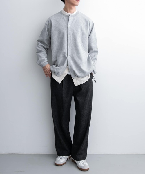 FORK&SPOON（フォークアンドスプーン）の「FORK&SPOON　ダンボールクルーネックカーディガン（カーディガン/ボレロ・メンズ・チャコールグレー/グレー・5/4）」の6枚目の写真