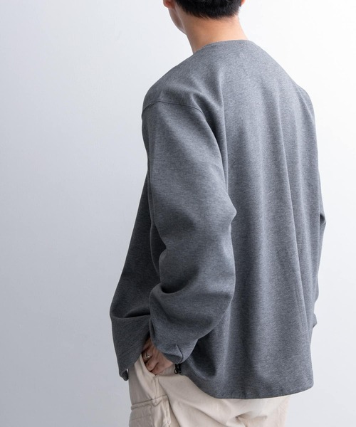 FORK&SPOON（フォークアンドスプーン）の「FORK&SPOON　ダンボールクルーネックカーディガン（カーディガン/ボレロ・メンズ・チャコールグレー/グレー・5/4）」の9枚目の写真