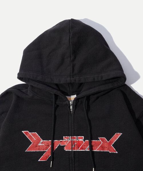 WHO'S WHO gallery（フーズフーギャラリー）の「＊2サイズ展開あり【KOOKY'N/クーキー】BRONXヴィンテージライクジップパーカー（パーカー・レディース・ブラック/サックスブルー/ライトグレー/レッド/ネイビー/パープル・MEDIUM/LARGE）」の11枚目の写真