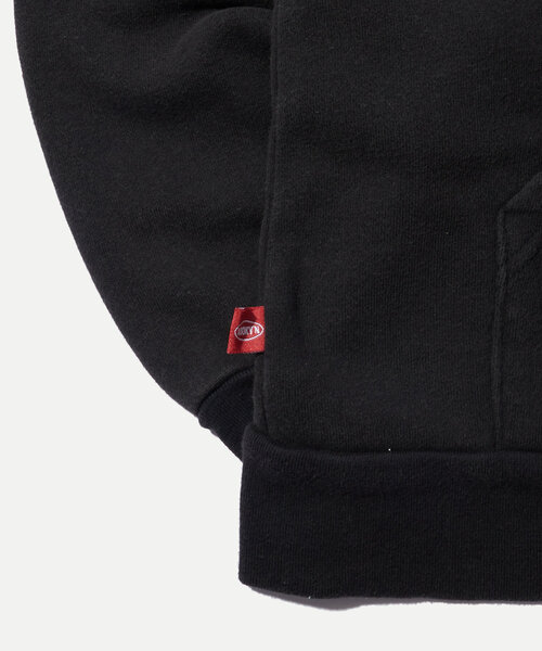 WHO'S WHO gallery（フーズフーギャラリー）の「＊2サイズ展開あり【KOOKY'N/クーキー】BRONXヴィンテージライクジップパーカー（パーカー・レディース・ブラック/サックスブルー/ライトグレー/レッド/ネイビー/パープル・MEDIUM/LARGE）」の14枚目の写真