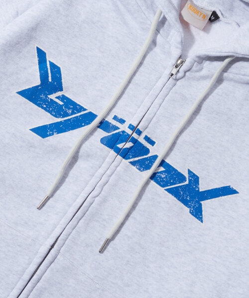 WHO'S WHO gallery（フーズフーギャラリー）の「＊2サイズ展開あり【KOOKY'N/クーキー】BRONXヴィンテージライクジップパーカー（パーカー・レディース・ブラック/サックスブルー/ライトグレー/レッド/ネイビー/パープル・MEDIUM/LARGE）」の22枚目の写真