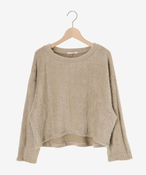 le.coeur blanc(ルクールブラン)の「シャギードルマンプルオーバー(Tシャツ/カットソー・レディース・ベージュ/モカ/ライトグレー・38)」の7枚目の写真