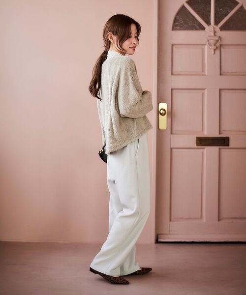 le.coeur blanc(ルクールブラン)の「シャギードルマンプルオーバー(Tシャツ/カットソー・レディース・ベージュ/モカ/ライトグレー・38)」の14枚目の写真