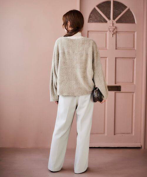 le.coeur blanc(ルクールブラン)の「シャギードルマンプルオーバー(Tシャツ/カットソー・レディース・ベージュ/モカ/ライトグレー・38)」の15枚目の写真