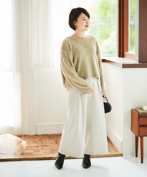 le.coeur blanc(ルクールブラン)の「シャギードルマンプルオーバー(Tシャツ/カットソー・レディース・ベージュ/モカ/ライトグレー・38)」の19枚目の写真