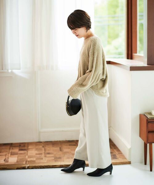 le.coeur blanc(ルクールブラン)の「シャギードルマンプルオーバー(Tシャツ/カットソー・レディース・ベージュ/モカ/ライトグレー・38)」の20枚目の写真