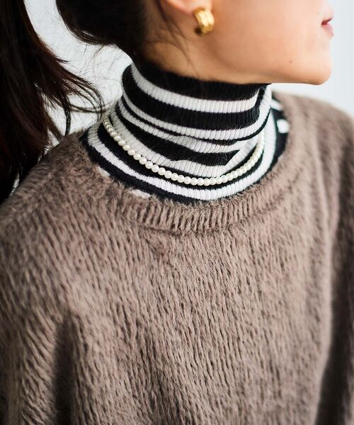 【セール】シャギードルマンプルオーバー(Tシャツ/カットソー)|le.coeur blanc(ルクールブラン) 【セール】シャギードルマンプルオーバー(Tシャツ/カットソー)|le.coeur blanc(ルクールブラン)