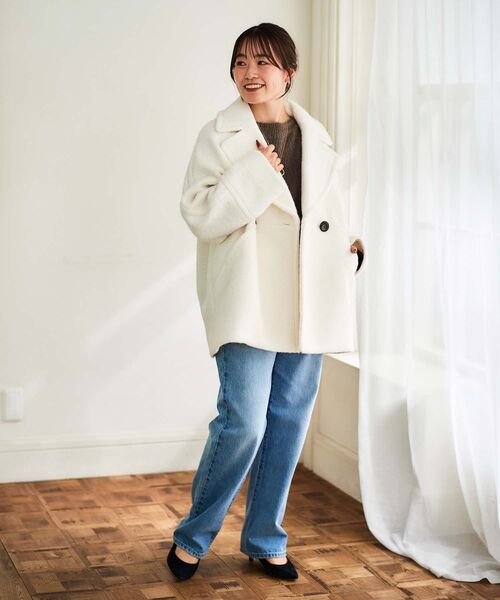 【セール】シャギードルマンプルオーバー(Tシャツ/カットソー)|le.coeur blanc(ルクールブラン) 【セール】シャギードルマンプルオーバー(Tシャツ/カットソー)|le.coeur blanc(ルクールブラン)