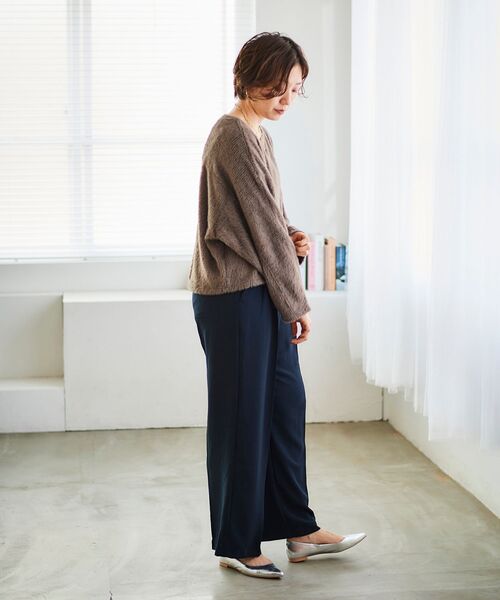 【セール】シャギードルマンプルオーバー(Tシャツ/カットソー)|le.coeur blanc(ルクールブラン) 【セール】シャギードルマンプルオーバー(Tシャツ/カットソー)|le.coeur blanc(ルクールブラン)