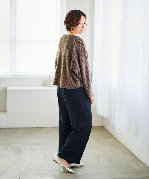 【セール】シャギードルマンプルオーバー(Tシャツ/カットソー)|le.coeur blanc(ルクールブラン) 【セール】シャギードルマンプルオーバー(Tシャツ/カットソー)|le.coeur blanc(ルクールブラン)