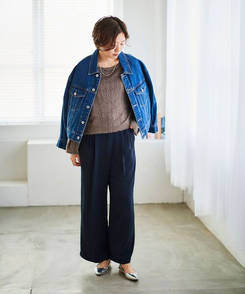 【セール】シャギードルマンプルオーバー(Tシャツ/カットソー)|le.coeur blanc(ルクールブラン) 【セール】シャギードルマンプルオーバー(Tシャツ/カットソー)|le.coeur blanc(ルクールブラン)