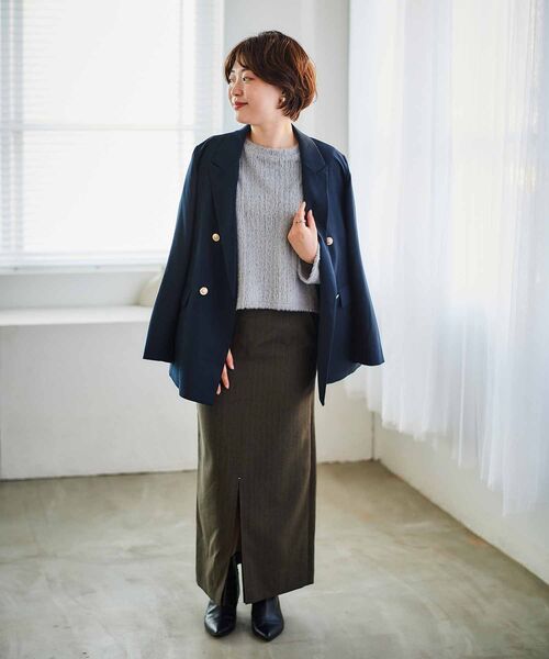 【セール】シャギードルマンプルオーバー(Tシャツ/カットソー)|le.coeur blanc(ルクールブラン) 【セール】シャギードルマンプルオーバー(Tシャツ/カットソー)|le.coeur blanc(ルクールブラン)