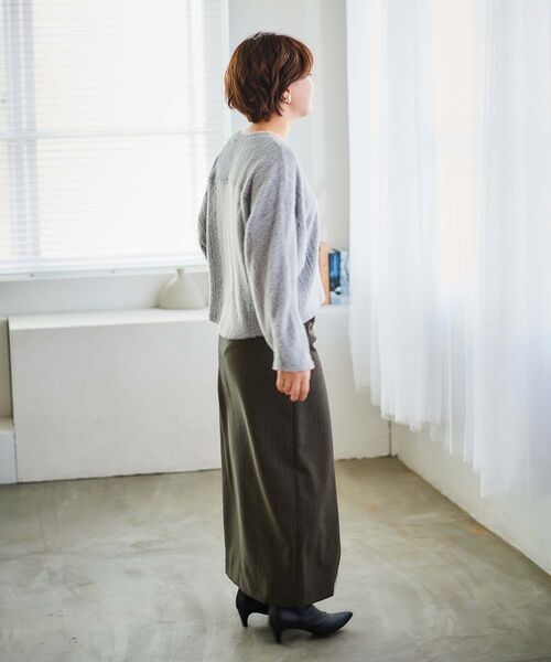 【セール】シャギードルマンプルオーバー(Tシャツ/カットソー)|le.coeur blanc(ルクールブラン) 【セール】シャギードルマンプルオーバー(Tシャツ/カットソー)|le.coeur blanc(ルクールブラン)