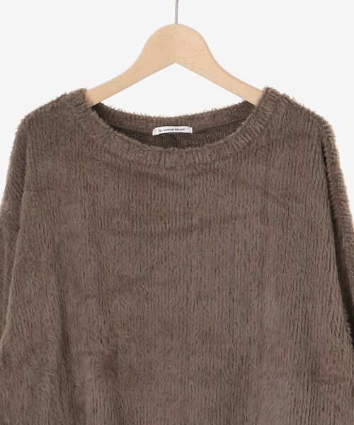 【セール】シャギードルマンプルオーバー(Tシャツ/カットソー)|le.coeur blanc(ルクールブラン) 【セール】シャギードルマンプルオーバー(Tシャツ/カットソー)|le.coeur blanc(ルクールブラン)