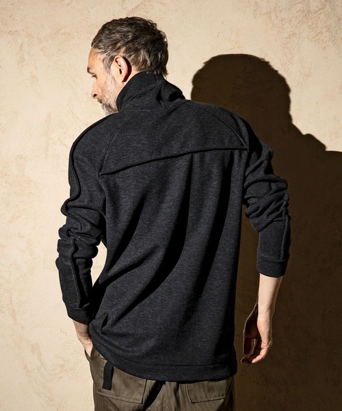 C DIEM(カルペディエム)の「C DIEM(カルペディエム)レザーパイピング モックネックシャツ ロングTシャツ(Tシャツ/カットソー・メンズ・ブラック/ベージュ/グレー・S/M/L/XL)」の21枚目の写真