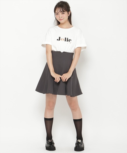 REDYAZEL（レディアゼル）の「ロゴプリントＴシャツ（Tシャツ/カットソー・レディース・オフホワイト/ブラック/ベージュ・FREE）」の6枚目の写真