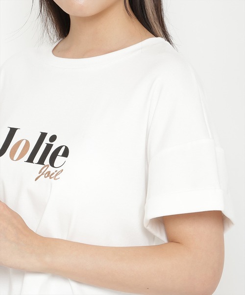 REDYAZEL（レディアゼル）の「ロゴプリントＴシャツ（Tシャツ/カットソー・レディース・オフホワイト/ブラック/ベージュ・FREE）」の8枚目の写真