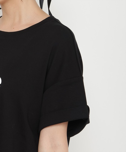 REDYAZEL（レディアゼル）の「ロゴプリントＴシャツ（Tシャツ/カットソー・レディース・オフホワイト/ブラック/ベージュ・FREE）」の14枚目の写真